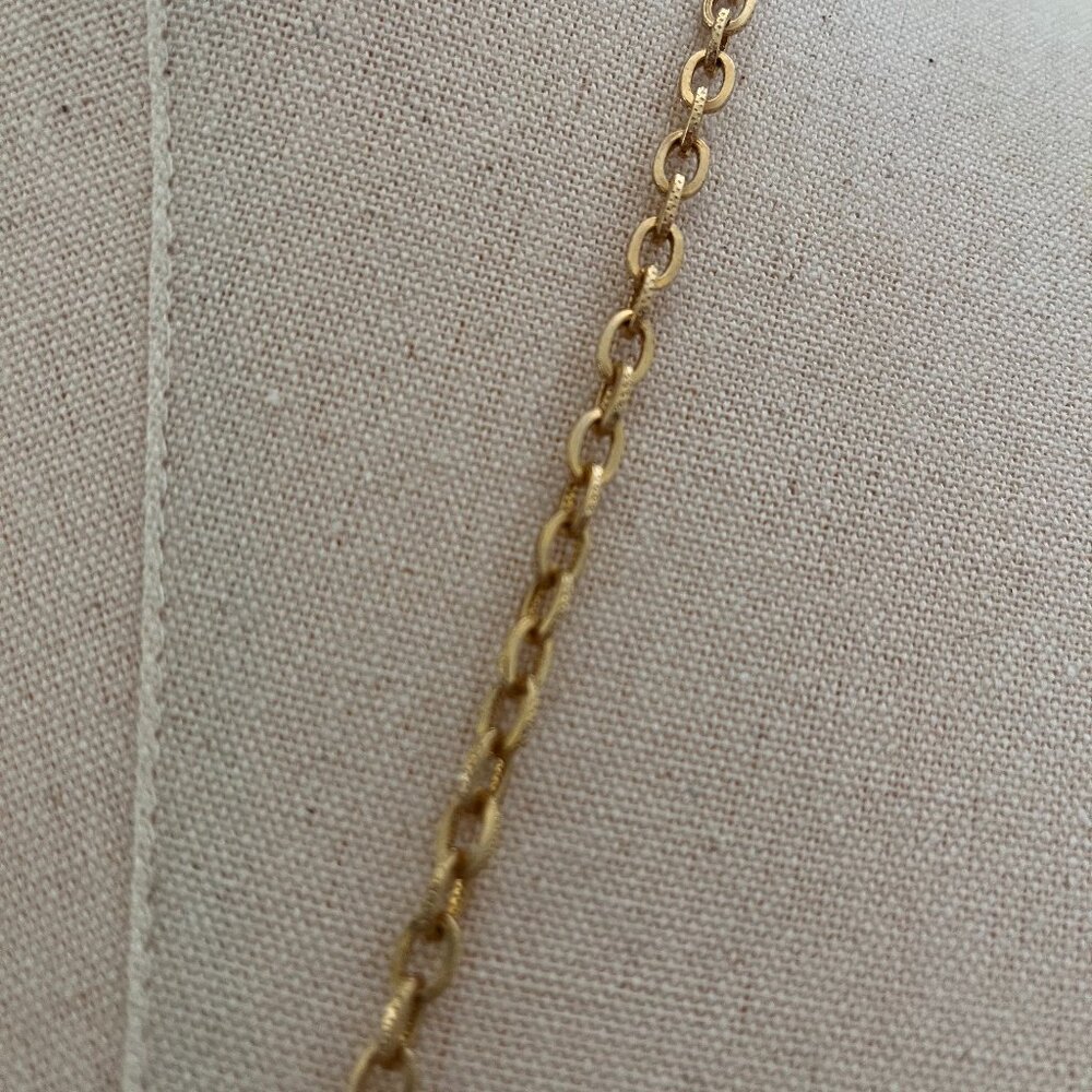 70's Avon 4 Tier Gold Tone Owl Necklace - Picture 2 of 6